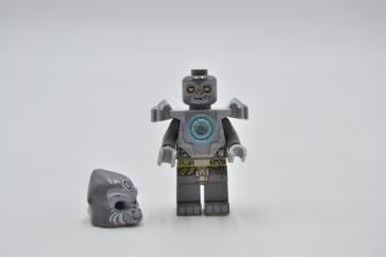Preview: LEGO Figur Minifigur LEGENDS OF CHIMA Grumlo Flat Silver Heavy Armor loc048