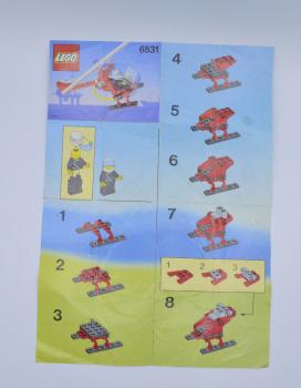 Preview: LEGO Set 6531 Hubschrauber Feuerwehr mit BA Flame Chaser with instruction