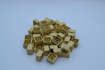 Mobile Preview: LEGO 50 x Basisstein Baustein Grundbaustein beige Tan Basic Brick 3003