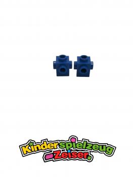 Preview: LEGO 2 x Konverter blau Blue Brick Modified 1x1 with Studs on 4 Sides 4733