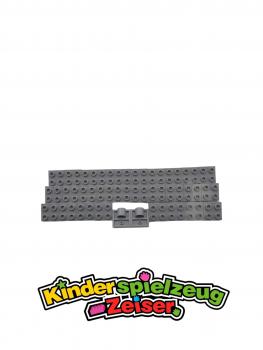 Preview: LEGO 30 x Platte 1 Loch Achse neuhell grau Light Bluish Gray Plate 2x2 Pin 10247