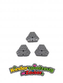 Preview: LEGO 3 x Platte Sechseckig neuhell grau Light Bluish Gray Plate Hexagonal 27255