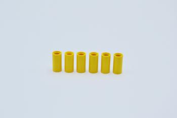 Preview: LEGO 6 x Verbinder gelb Yellow Technic Pin Connector Round 2L without Slot 75535