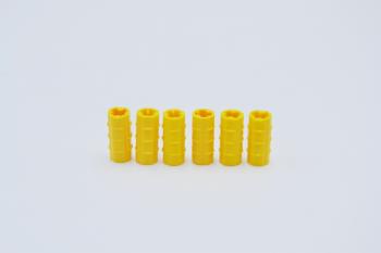 Preview: LEGO 6 x Technic Verbinder HÃ¼lse gelb Yellow Technic Axle Connector 2L 6538b