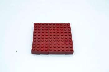 Preview: LEGO 25 x Basisstein dunkelrot Dark Red Basic Brick 2x2 3003 4539104