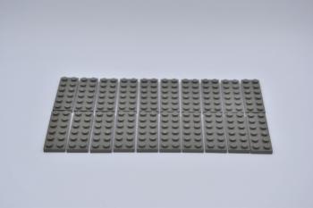 Mobile Preview: LEGO 20 x Basisplatte alt dunkelgrau Dark Gray Basic Plate 2x6 3795 379527