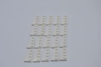 Preview: LEGO 20 x FlÃ¼gelplatte links weiÃŸ White Wedge Plate 4x2 Left 41770