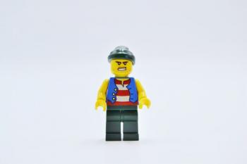 Preview: LEGO Figur Minifigur Pirat Weste Bandana pi115 Tic Tac Toe aus Set 852750