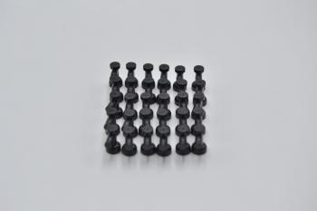 Preview: LEGO 30 x Wasserhahn Hebel schwarz Black Tap 1x1 without Hole Nozzle End 4599b