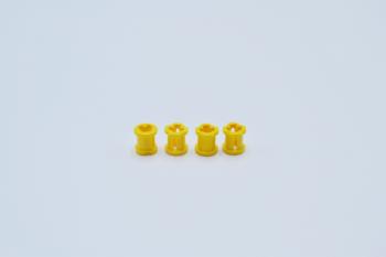 Preview: LEGO 4 x Technik Stopper Verbinder Distanzring gelb Yellow Technic Bush 3713