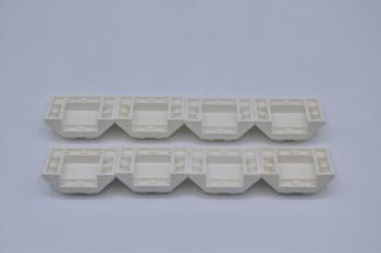 Preview: LEGO 8 x Dachstein Schrägstein 3x4 weiß white roof tile 25°/45° 4861 486101