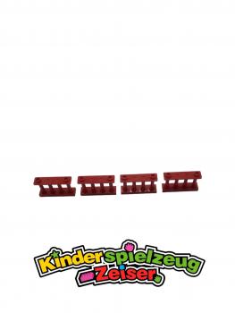 Preview: LEGO 4 x Spindelzaun Zaun Absperrung rot Red Fence 1x4x2 Spindled 2 Studs 30055