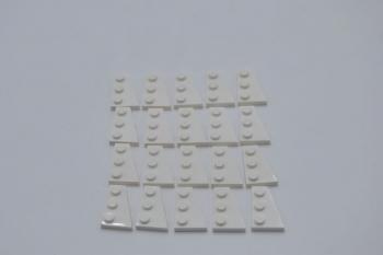 Preview: LEGO 20 x FlÃ¼gelplatten rechts weiÃŸ White Wedge Plate 3x2 Right 43722