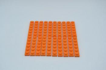 Preview: LEGO 20 x Basisplatte 1x6 orange orange basic plate 3666 4173332