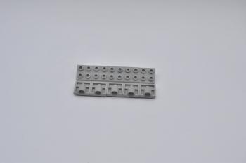 Preview: LEGO 10 x Platte 1 Loch althell grau Light Gray Plate 2x2 Pin Hole 2444