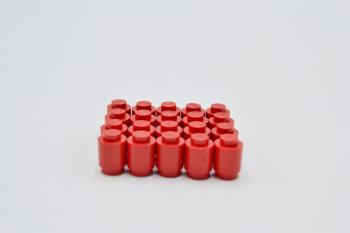 Preview: LEGO 20 x Stein rund geschlossen rot Red Brick Round 1x1 Solid Stud 3062a