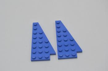 Preview: LEGO 2 x FlÃ¼gelplatte rechts blau Blue Wedge Plate 8x4 Wing Right 3934a