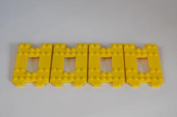 Preview: LEGO 4 x Laderampe AnhÃ¤nger gelb Yellow Trailer Base 6x12x1 1/3 30263