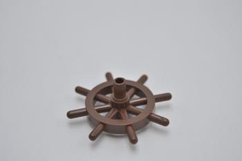 Preview: LEGO Steuerrad Boot Schiff Pirat alt braun Brown Boat Ship's Wheel 4790