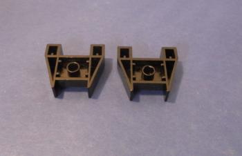 Preview: LEGO 2 x Keilstein schwarz Black Wedge 3x4 without Stud Notches 2399