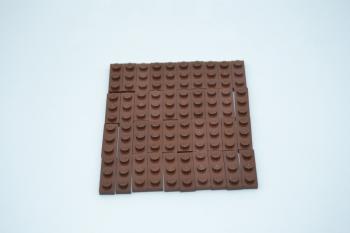 Preview: LEGO 40 x Basisplatte Grundplatte rotbraun Reddish Brown Basic Plate 1x3 3623