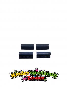 Preview: LEGO 4 x Bogensteine geneigt dunkelblau Dark Blue Brick 2x4x1 Curved 6081