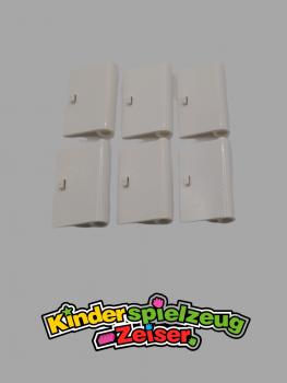 Preview: LEGO 6 x TÃ¼r TÃ¼rschanier links weiÃŸ White Door 1x3x4 Left Hinge Open 58381