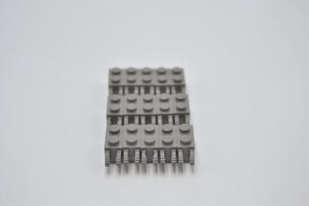 Preview: LEGO 15 x Rasterschanier alt dunkelgrau Dark Gray Hinge Brick 1x2 2 Finger 30365