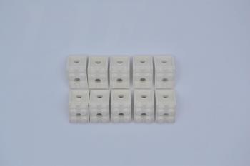 Preview: LEGO 10 x Winkelplatte weiÃŸ White Bracket 2x2 - 2x2 with 2 Holes 3956