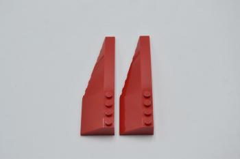 Preview: LEGO 2 x Keilstein FlÃ¼gel links rot Red Wedge 12x3 Left 42061