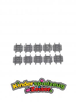 Preview: LEGO 10 x Fahrzeug Achsplatte neuhell grau Light Bluish Gray Vehicle 24326