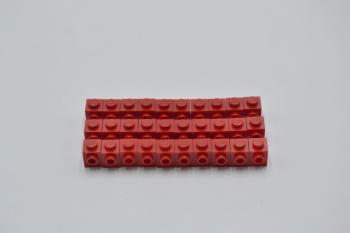 Preview: LEGO 30 x Headlight red Rot Brick Modified 1x1 Stud on 1 Side 87087 