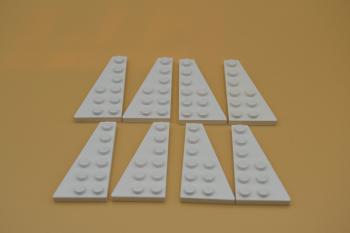 Preview: LEGO 4 Paar Flügelplatte Flügel Platte 6x3 weiß white wing plate 54384 54383 