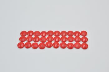 Preview: LEGO 30 x Rundplatte Gleiter rot Red Plate Round 2x2 with Rounded Bottom 2654