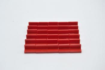 Preview: LEGO 30 x Paneele rot Red Panel 1x2x1 with Rounded Corners 4865b