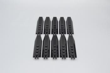 Preview: LEGO 10 x Propeller schwarz Black Hinge Plate 1x8 Rounded Plate Underside 30407