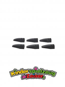 Preview: LEGO 6 x FlÃ¼gel links neues dunkelgrau Dark Bluish Gray Wedge 6x2 Left 41748