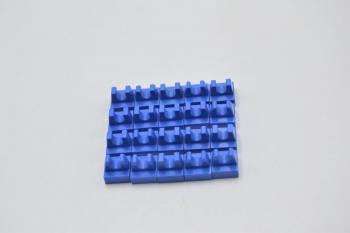 Preview: LEGO 20 x Platte mit Greifer blau Blue Tile Modified 1x1 with Clip 2555