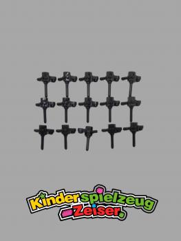 Preview: LEGO 15 x Werkzeug schwarz Black Minifigure Utensil Space Scanner Tool 30035