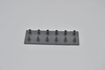 Preview: LEGO 12 x Platte Pin oben neues dunkelgrau Dark Bluish Gray Tile 2x2 w. Pin 2460