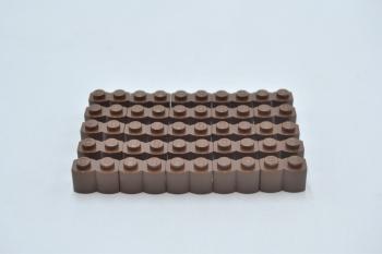 Preview: LEGO 25 x Palisadensteine Mauer alt braun Brown Brick Modified 1x2 Log 30136