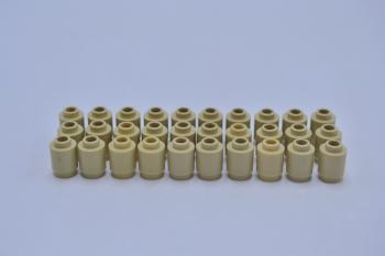 Preview: LEGO 30 x Stein offen rund beige Tan Brick Round 1x1 Open Stud 3062b