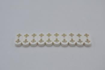 Preview: LEGO 10 x Liftarm weiÃŸ White Technic Liftarm Thin 1x2 Axle Holes 41677