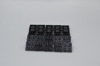 Preview: LEGO 20 x Technik Platte 1 Loch Achse schwarz Black Plate 2x2 with Pin Hole 2444