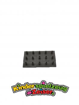 Preview: LEGO 15 x Fliese Platte mit Pin alt dunkelgrau Dark Gray Tile 2x2 with Pin 2460