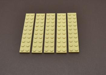 Mobile Preview: LEGO 5 x Basisplatte beige Tan Plate 2x10 3832 4249019