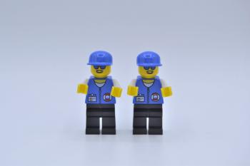 Mobile Preview: LEGO 2 x Figur Minifigur KÃ¼stenwache res008 Coast Guard aus Set 6435 6437