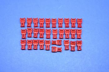 Preview: LEGO 30 x Achsverbinder rot Red Technic Axle Connector with Axle Hole 32039