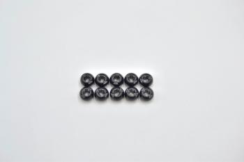 Preview: LEGO 10 x Kugel offen schwarz Black Technic Ball Joint Through Axle Hole 53585