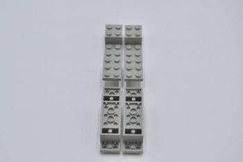 Preview: LEGO 4 x Auto Chassis Winkel althell grau Light Gray Bracket 8x2x1 1/3 4732